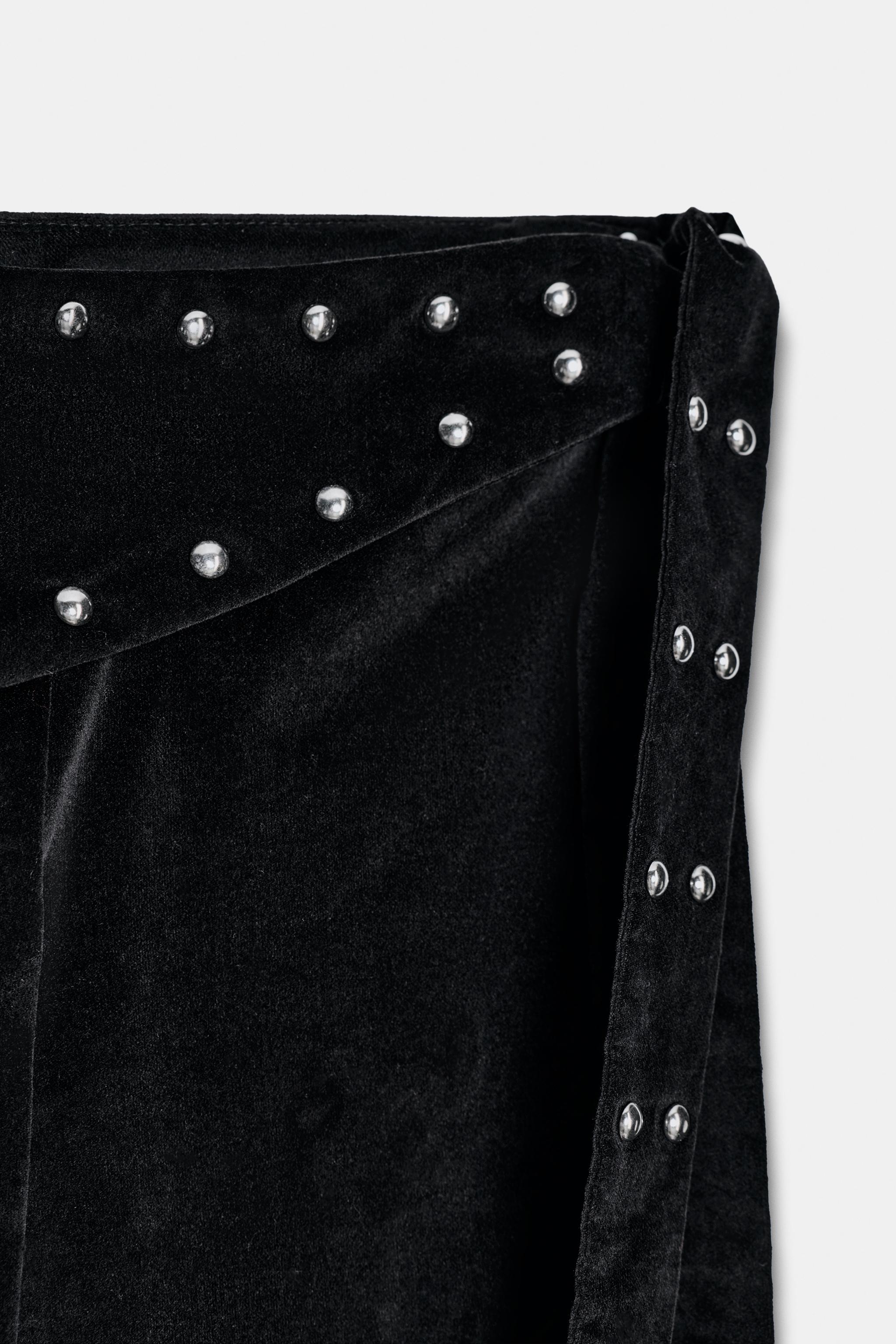 FLARE PAREO PANTS WITH STUDS